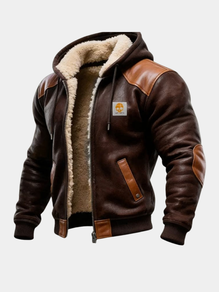 Louis Riviera | VESTE VINTAGE EN DAIM AVEC CAPUCHE - image 1
