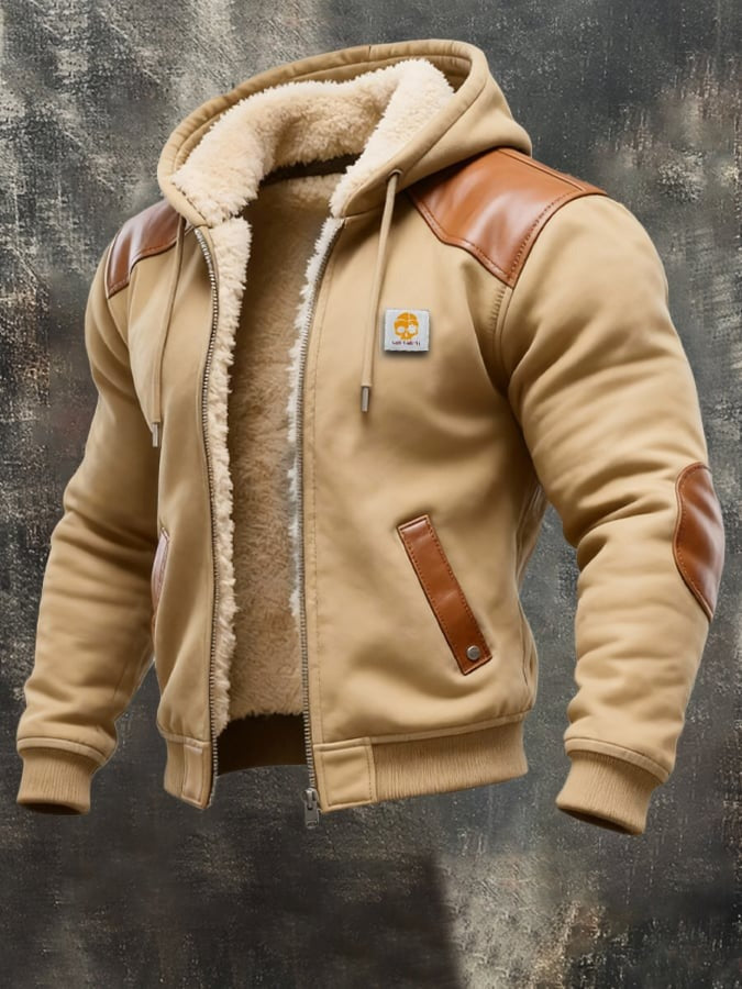 Louis Riviera | VESTE VINTAGE EN DAIM AVEC CAPUCHE - image 4