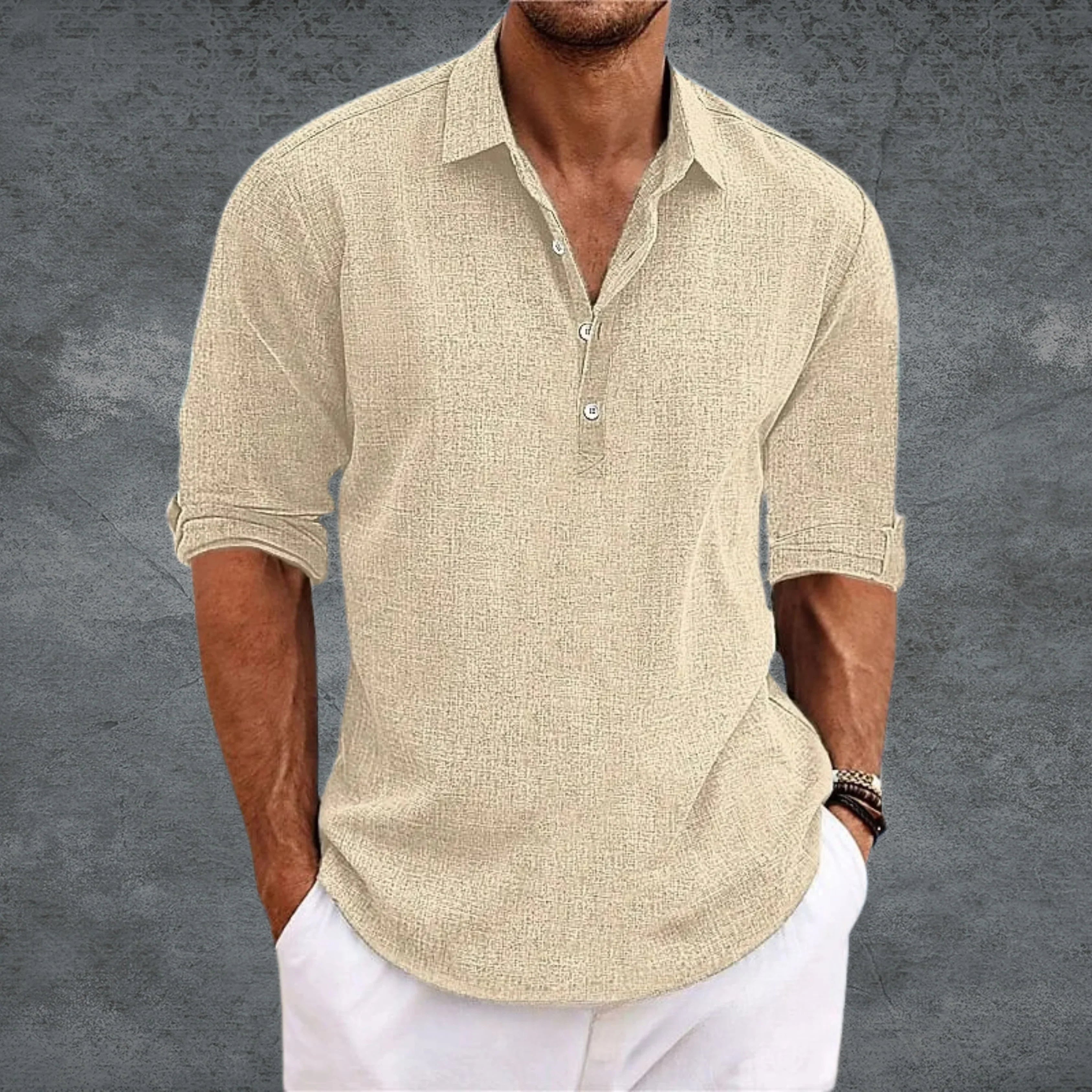 MATHIEU | CHEMISE LÉGÈRE FLUIDE - Beige