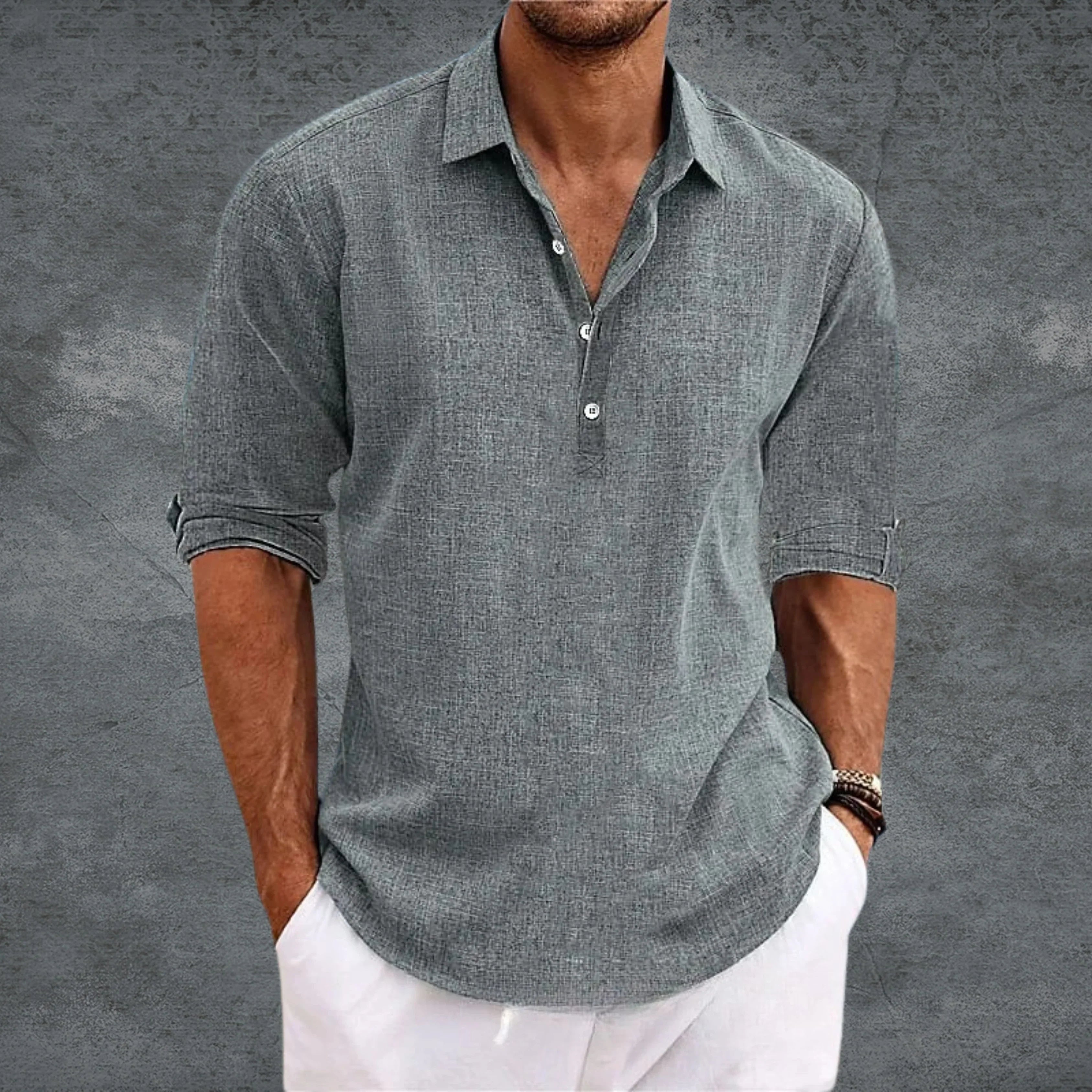 MATHIEU | CHEMISE LÉGÈRE FLUIDE - Gris