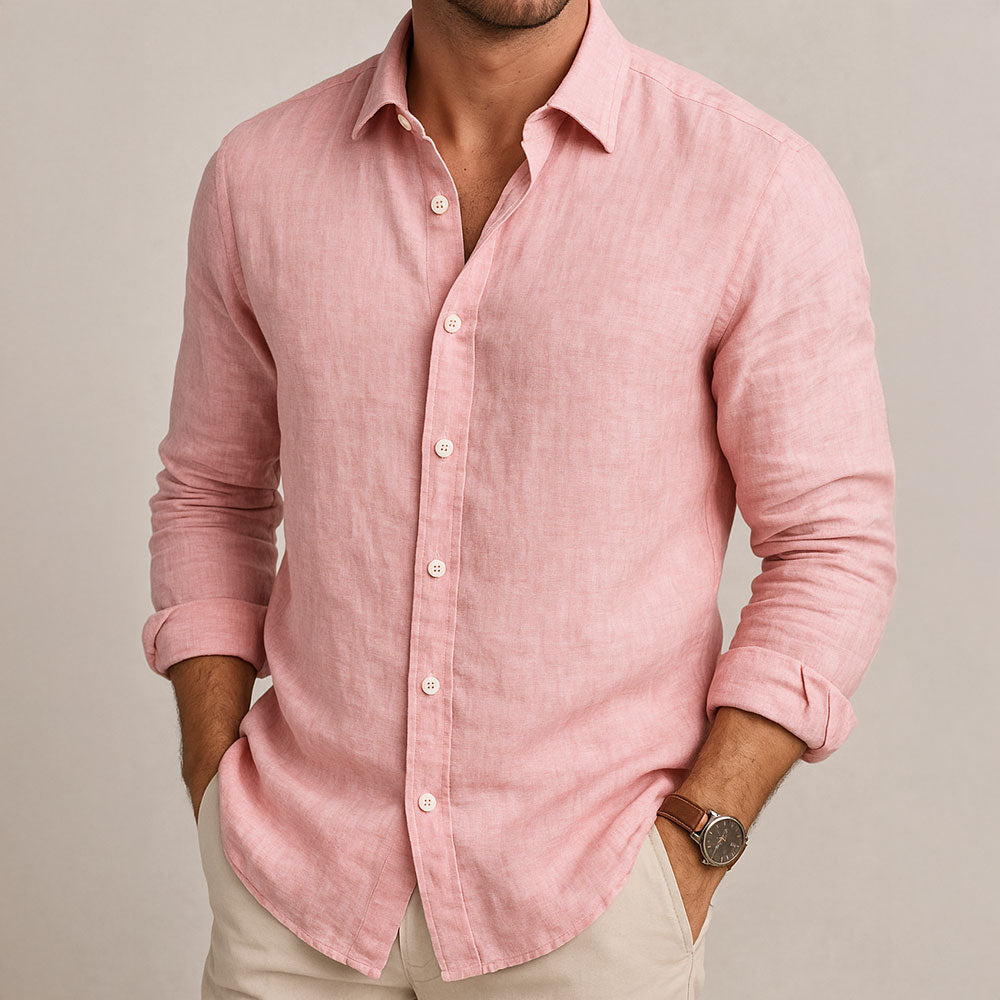 CHEMISE ESSENTIELLE EN LIN - image 4