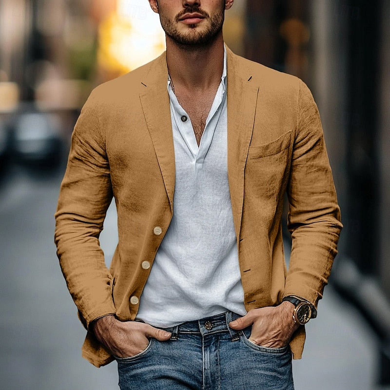 Verona | Veste en Lin Légère - Marron