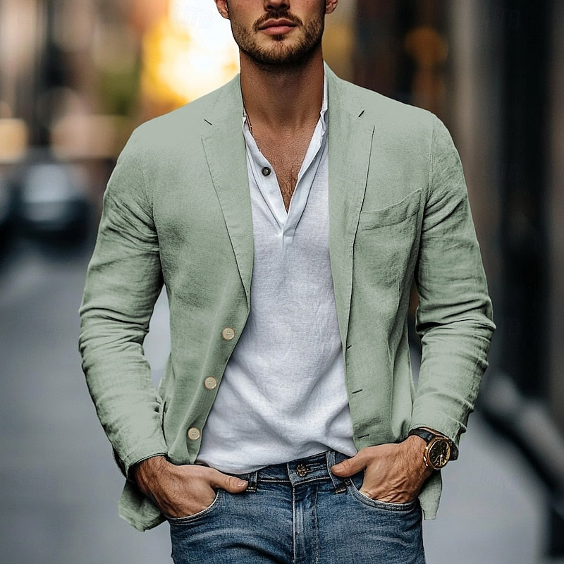 Verona | Veste en Lin Légère - Vert