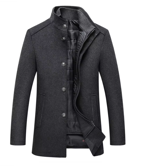 Veste D'Hiver Isolée Pour Homme - Gris